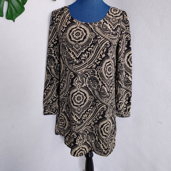 Blu Pepper Boho Paisley Sheath Dress - Picture 1 of 8
